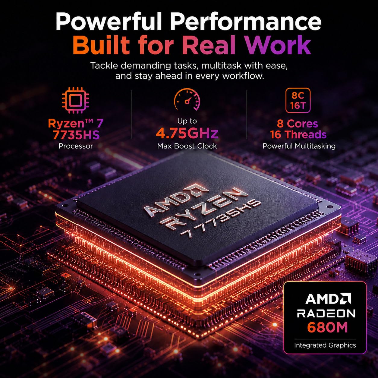 Amazon.com: Lenovo Slim 3 High-Performance Laptop, AMD Ryzen 7